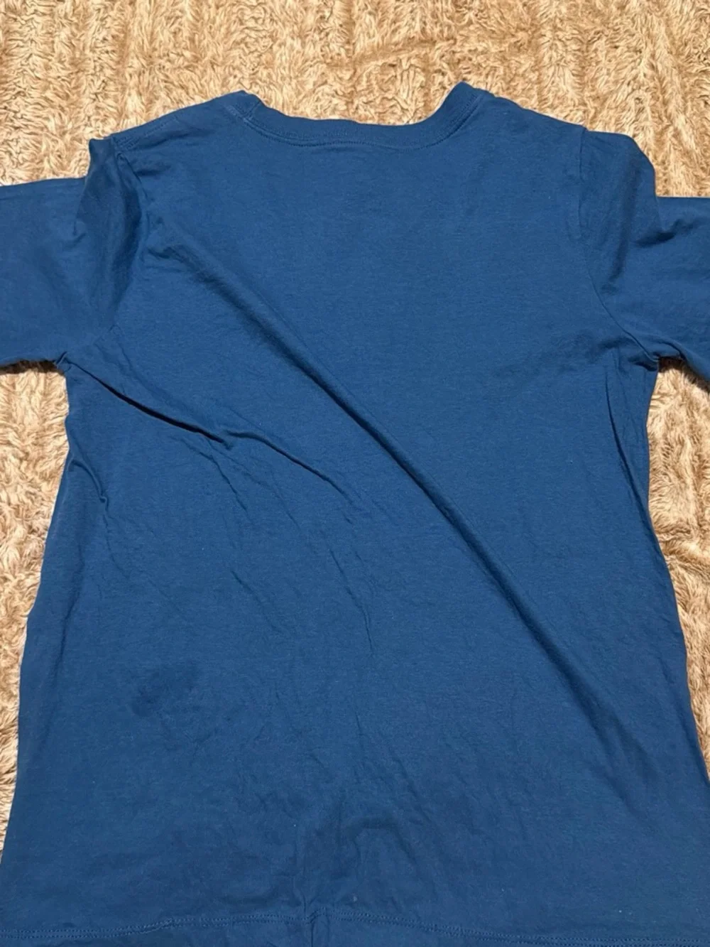 Nike Blue Tee with White Swoosh and AIR